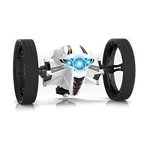 AUTO CONTROL REMOTO BLANCO JUGUETE SALTO ALTO NIÑO MODA - 1