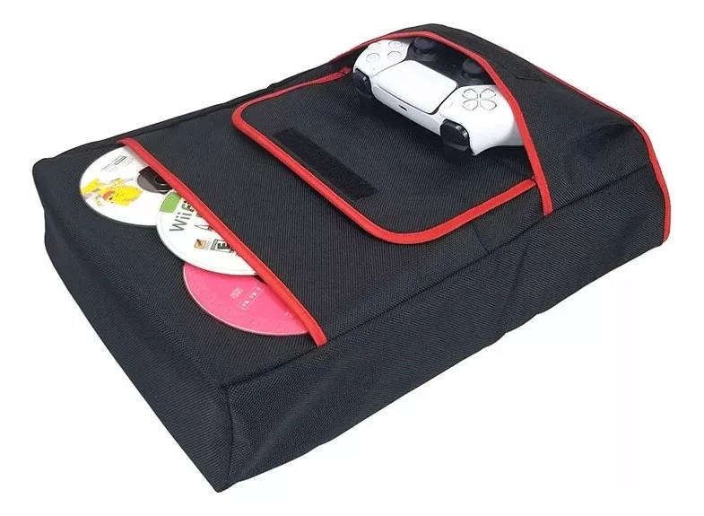 FUNDA CONSOLA PS5 CUBIERTA ANTIPOLVO SUAVE COMPARTIMIENTOS - 2