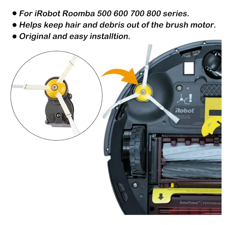 MÓDULO MOTOR CEPILLO LATERAL PARA ROOMBA SERIE 500 600 700 - 5