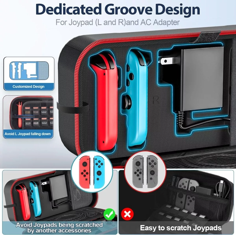FUNDA DE TRANSPORTE VIAJE ANTIGOLPES PARA SWITCH & OLED - 2
