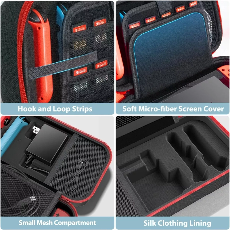 FUNDA DE TRANSPORTE VIAJE ANTIGOLPES PARA SWITCH & OLED - 5