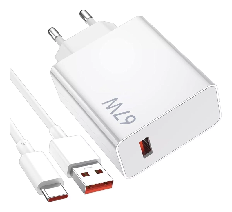 CARGADOR TURBO 67W+ CABLE (2MTS) XIAOMI 11T 12 REDMI NOTE 11 - 1