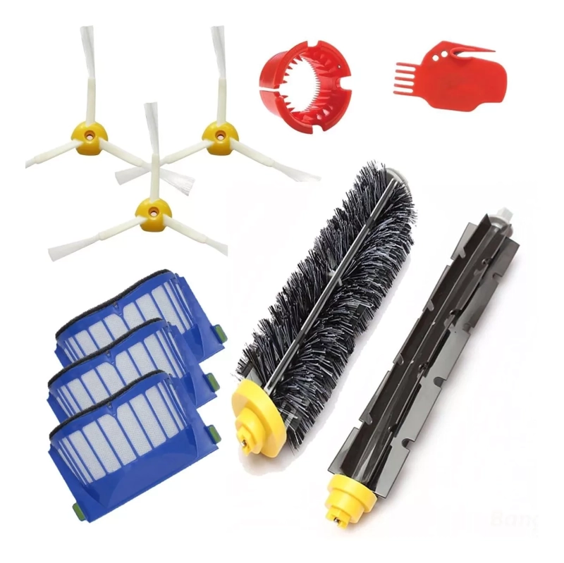 KIT DE FILTROS + RODILLOS + CEPILLOS PARA IROBOT ROOMBA 600 - 1