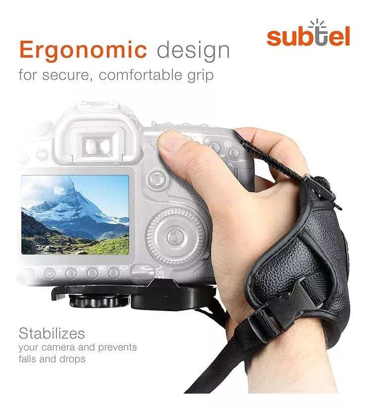 CORREA DE MANO HAND GRIP PARA CAMARA REFLEX CANON NIKON - 3