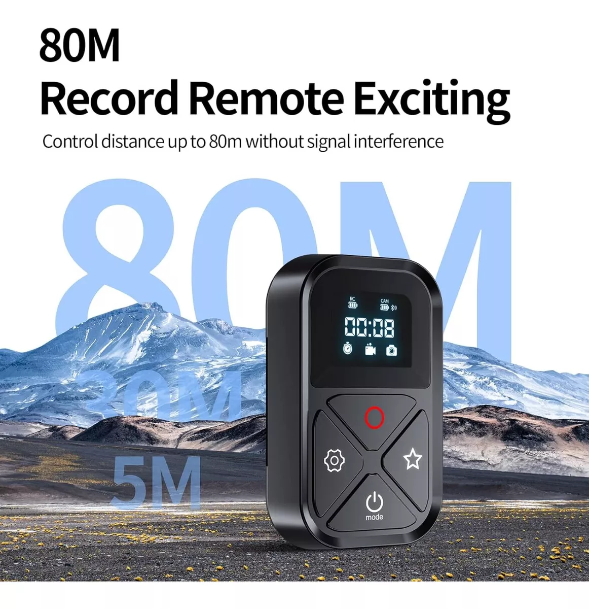 CONTROL REMOTO SMART WIFI TELESIN PARA GOPRO 12 11 10 9 MAX - 5