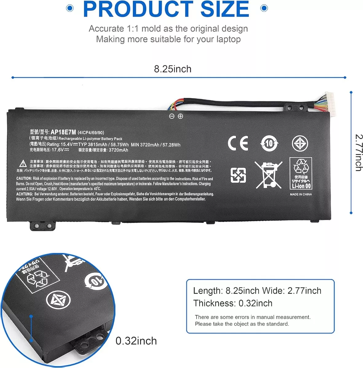 BATERÍA (AP18E8M) ACER NITRO 5 AN515-54 AN517-51 AN515-55 - 5