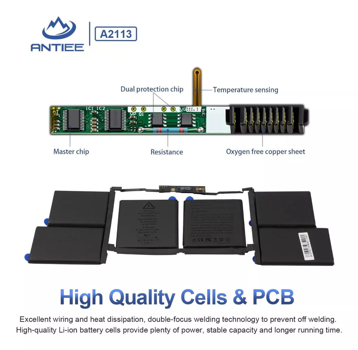 BATERÍA A2113 PARA MACBOOK PRO 16 TOUCHBAR A2141 EMC 3347 - 3