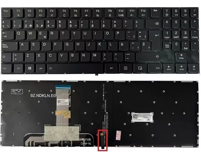 TECLADO LENOVO LEGION Y520-15IKBA Y530-15ICH Y540-15IRH ESP - 1