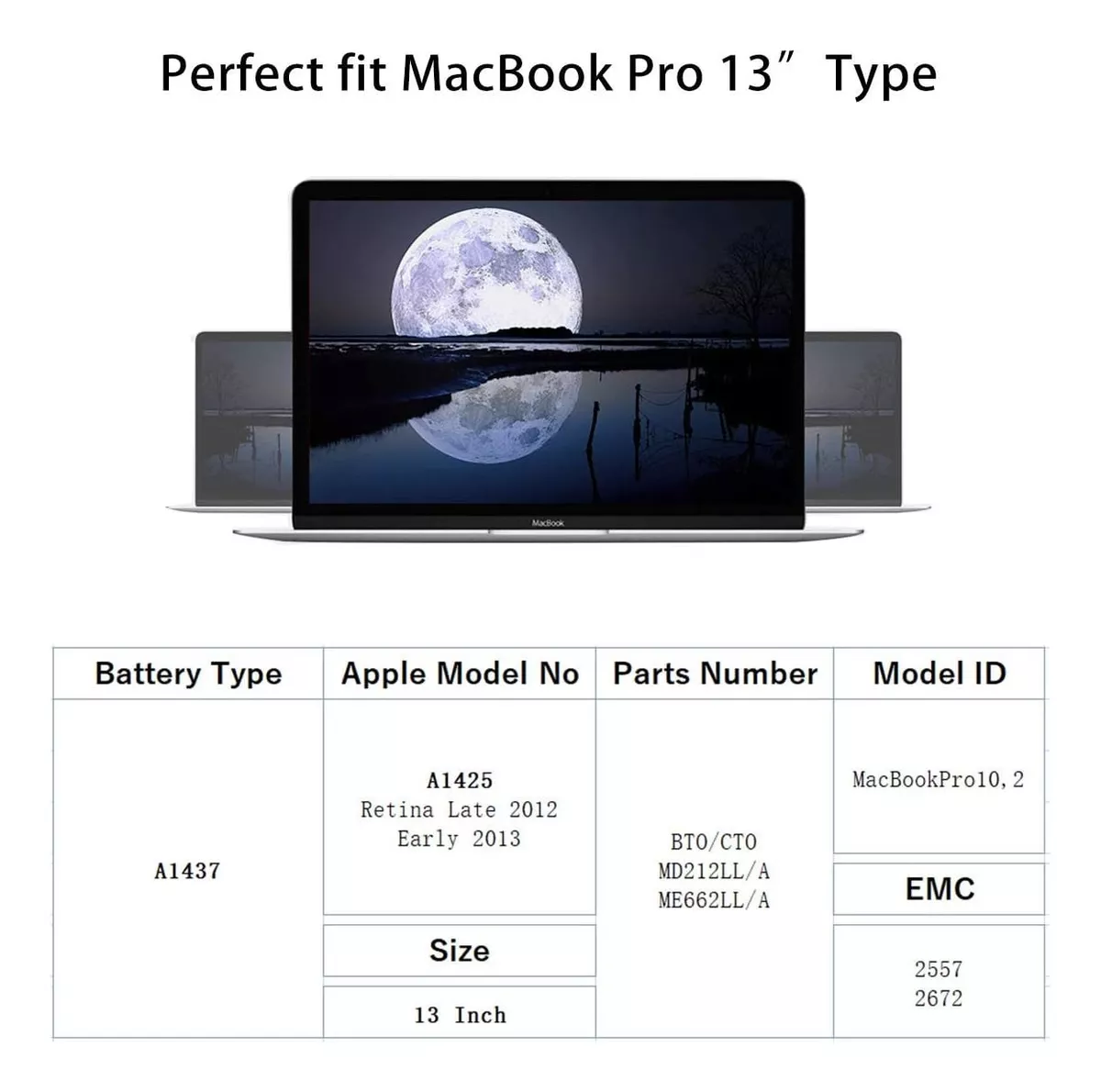 BATERIA A1437 PARA MACBOOK PRO RETINA 13 2012 2013 NUEVA