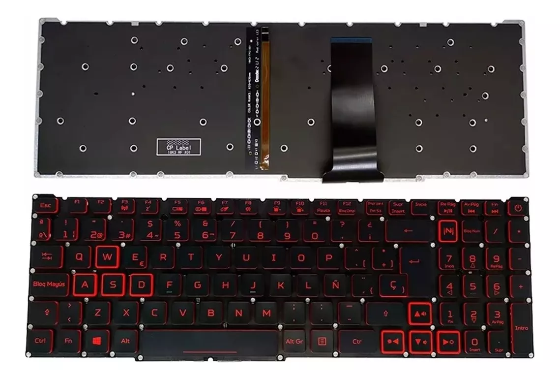 TECLADO PARA ACER NITRO 5 AN515 54 55 43 / AN715-51 ESPAÑOL - 1
