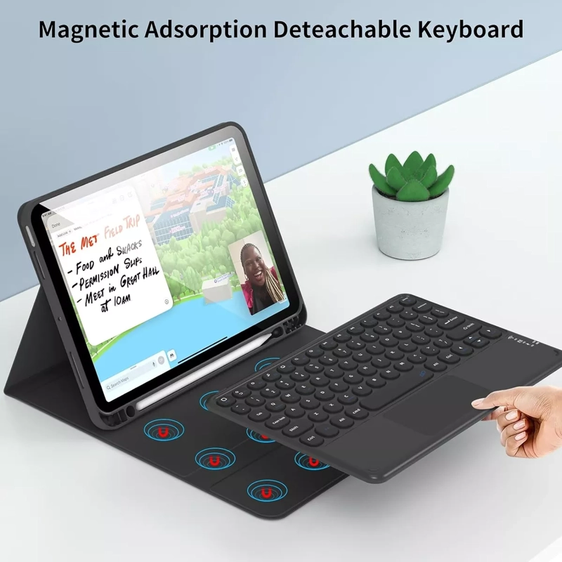 FUNDA CON TECLADO ESPAÑOL + TOUCHPAD PARA IPAD AIR 4 10.9 - 3