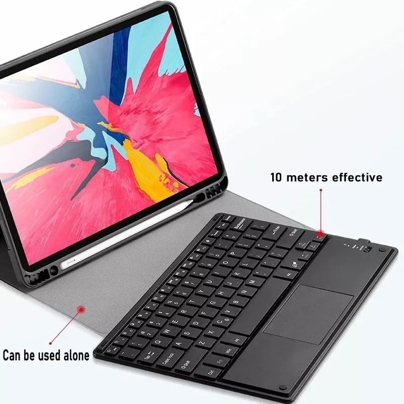 FUNDA CON TECLADO + TOUCHPAD + PARA IPAD PRO 10.5 - 4