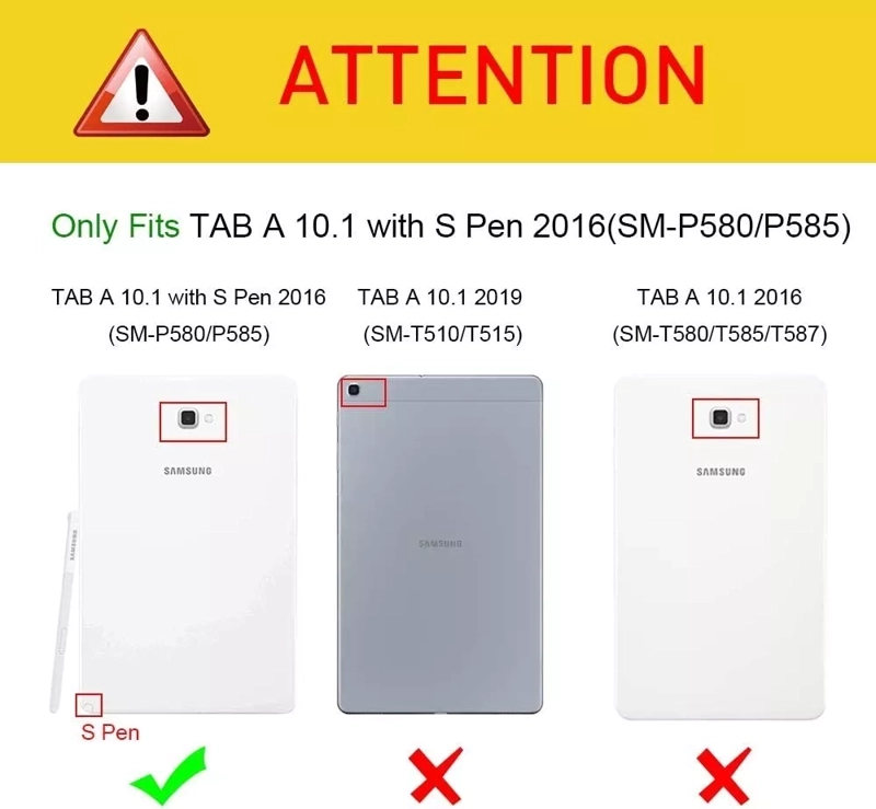 CARCASA SMART COVER SAMSUNG TAB A6 2016 10.1 P580/585 - 2