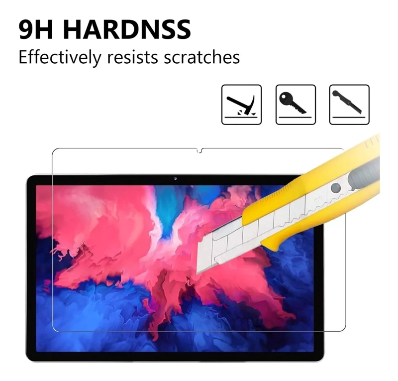 LÁMINA MICA VIDRIO TEMPLADO TABLET LENOVO TAB P11 J606F- M.T - 4