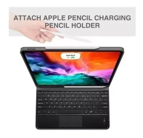 FUNDA CON TECLADO + TOUCHPAD + LAMINA PARA IPAD AIR 4 10.9 - 3