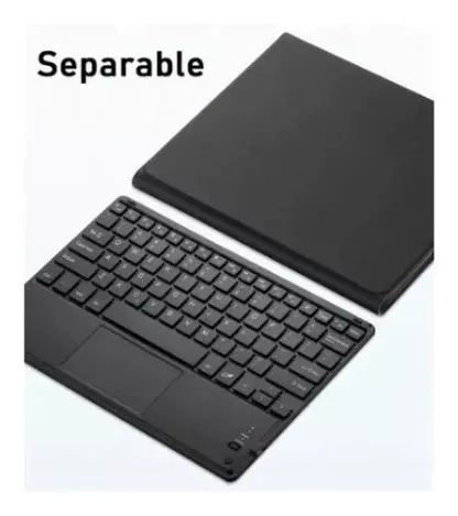 FUNDA CON TECLADO + TOUCHPAD + LAMINA PARA IPAD AIR 4 10.9 - 5