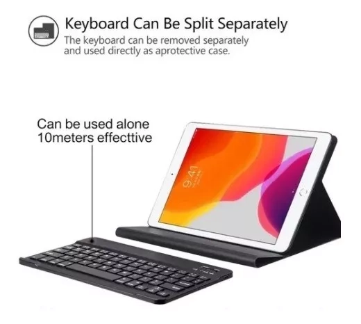 FUNDA TECLADO RANURA PENCIL PARA IPAD 8VA GEN 10.2 2020 - 2