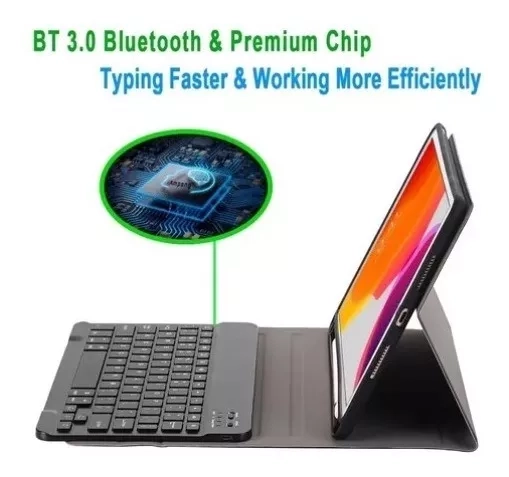 FUNDA TECLADO RANURA PENCIL PARA IPAD 8VA GEN 10.2 2020 - 3
