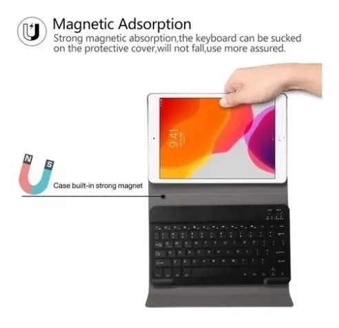 FUNDA TECLADO RANURA PENCIL PARA IPAD 8VA GEN 10.2 2020 - 4