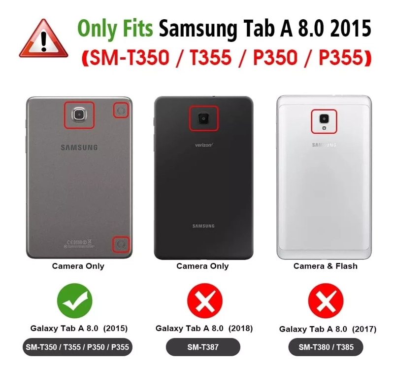 CARCASA SMART COVER + LAMINA SAMSUNG TAB A 8´ P350/T350 - 2