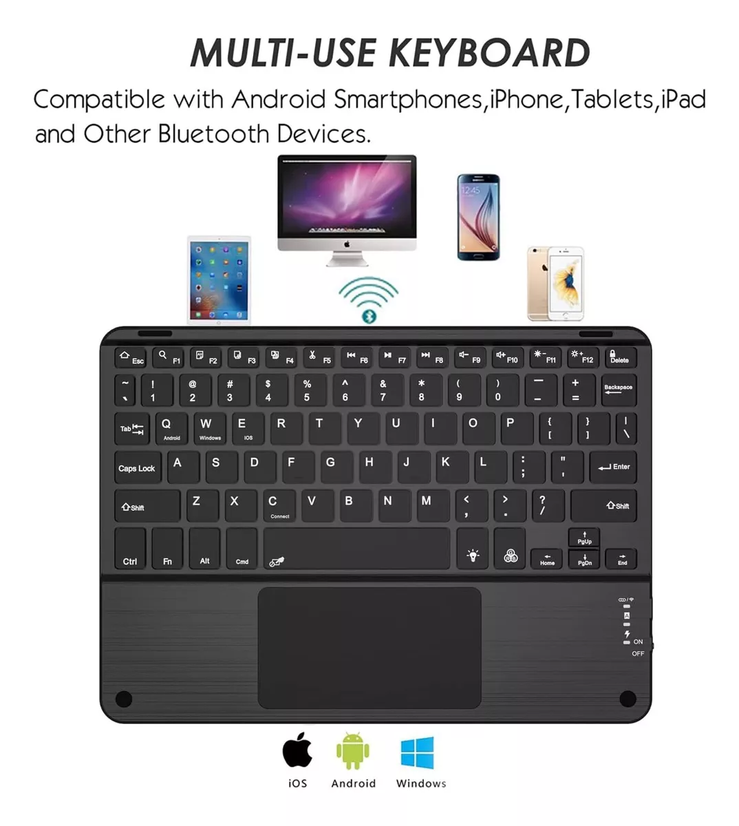 FUNDA CON TECLADO + TOUCHPAD + LÁMINA LENOVO TAB P11 TB-J606 - 5