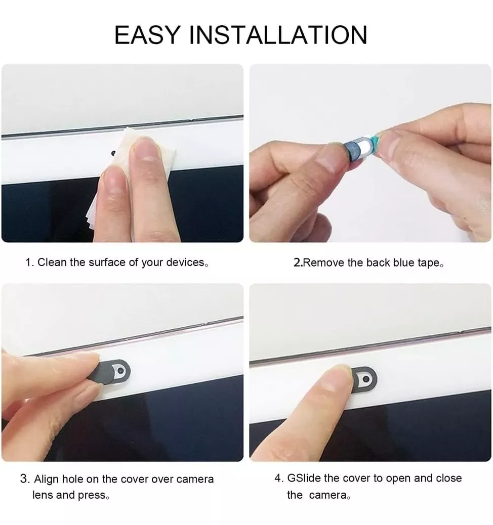 PACK 6 CUBRE TAPA CAMARA WEBCAM COVER NOTEBOOK TABLET - 3