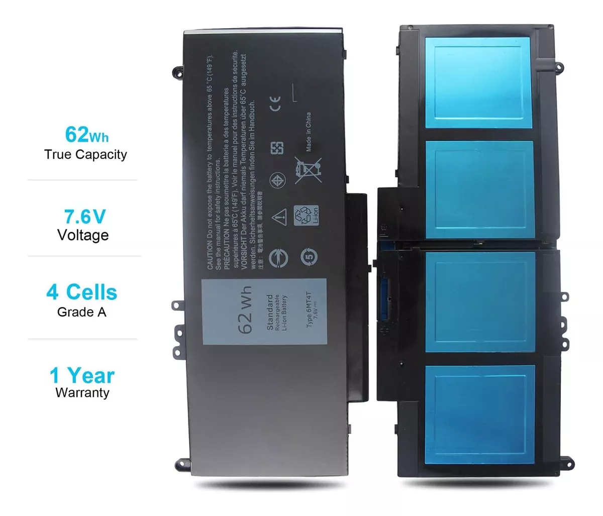 BATERIA (6MT4T) PARA DELL LATITUDE E5470 E5570 3510 SERIES - 3