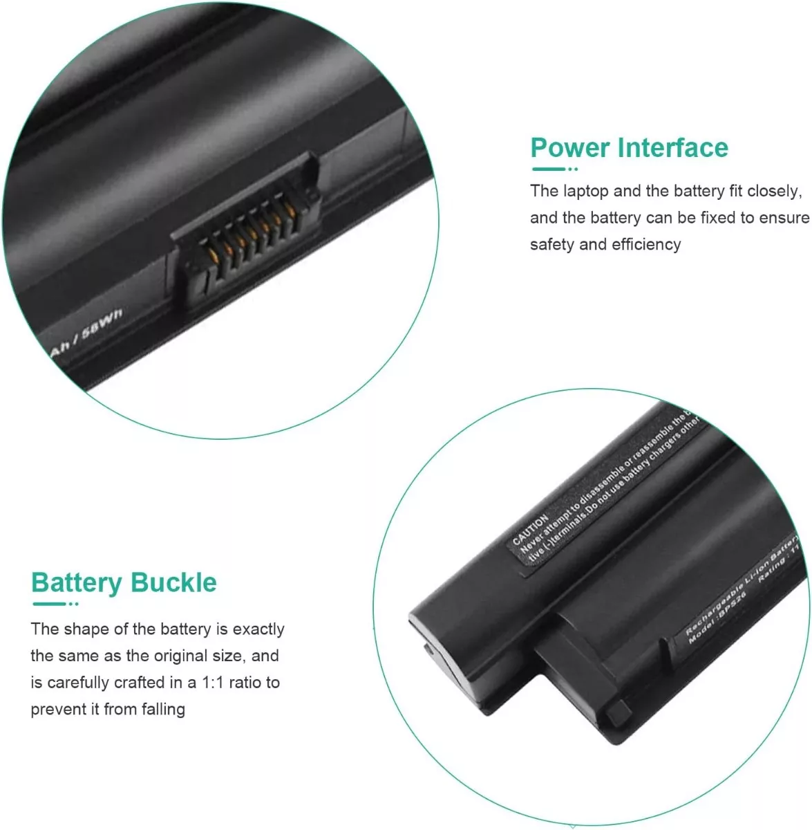 BATERIA PARA SONY VGP-BPS26 VGP-BPL26 VGP-BPS26A PCG-61A12L - 5
