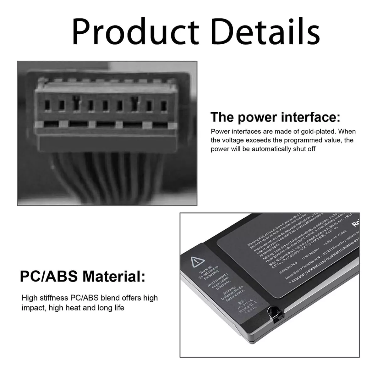 BATERIA A1382 PARA MACBOOK PRO 15.4 / A1286 NUEVA - 3