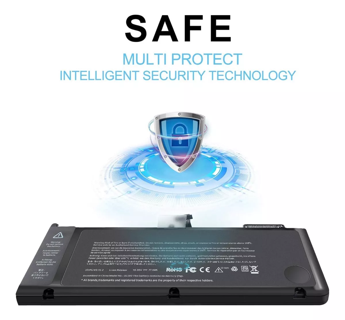 BATERIA A1382 PARA MACBOOK PRO 15.4 / A1286 NUEVA - 4