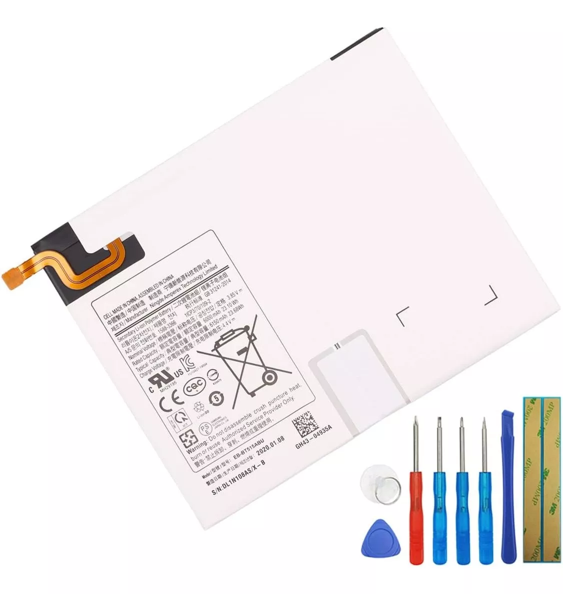 BATERIA NUEVA + KIT HERRAM PARA SAMSUNG TAB A 10.1 T510 T515 - 1