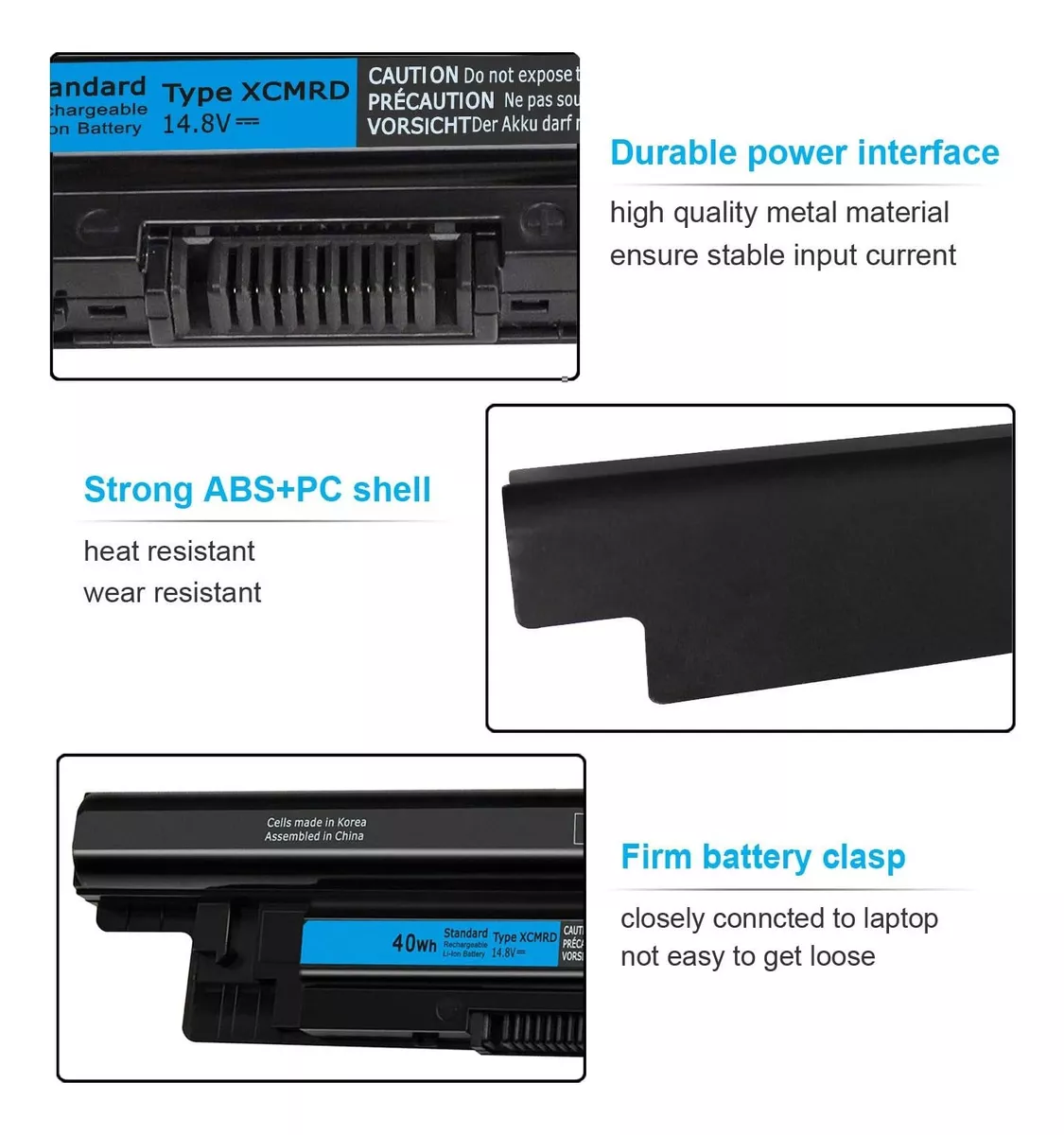 BATERIA (XCMRD) PARA DELL INSPIRON 14 3421 15 3000 SERIES - 4