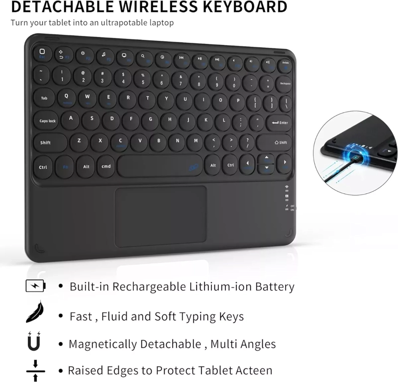 FUNDA TECLADO ESPAÑOL+ TOUCHPAD IPAD PRO 11 4TA M2, 3RA GEN. - 4