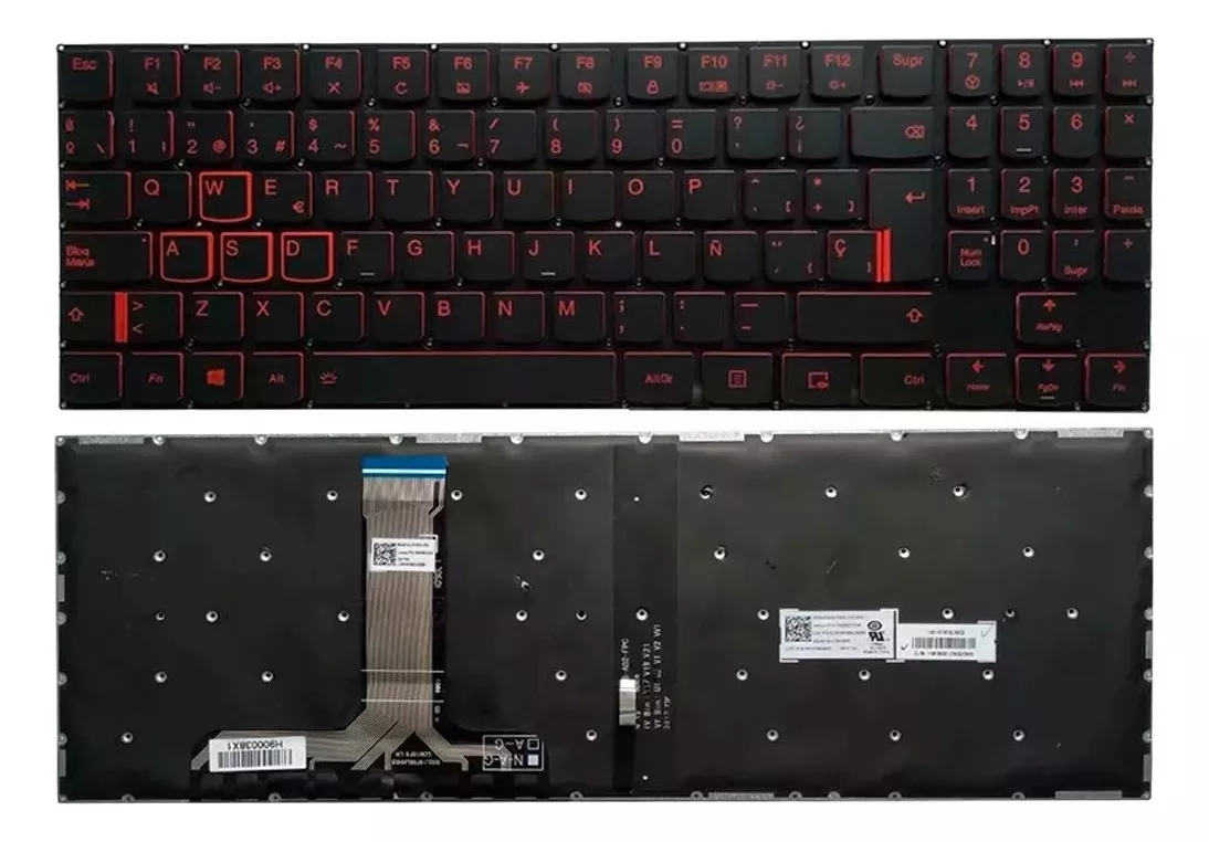 TECLADO PARA LENOVO LEGION Y520 Y720 15IKB 15IKBN ESPAÑOL - 1