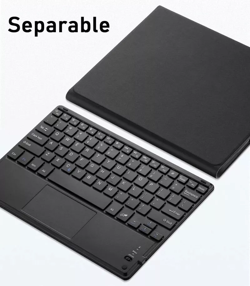 FUNDA CON TECLADO + TOUCHPAD + PARA IPAD AIR 3 10.5 - 5