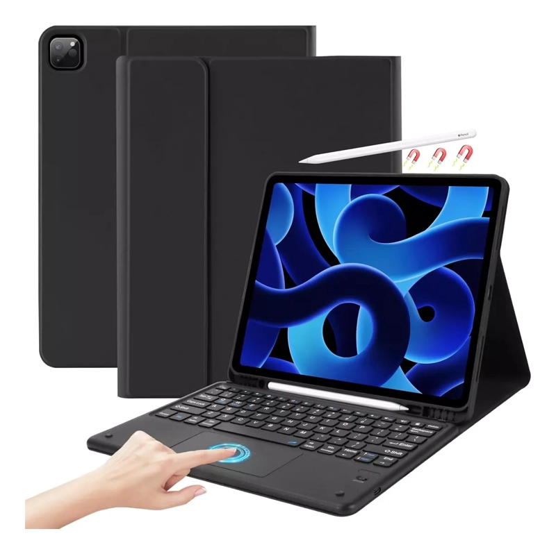 FUNDA TECLADO ESPAÑOL + TOUCHPAD PARA IPAD AIR 5 M1 2022 - 1