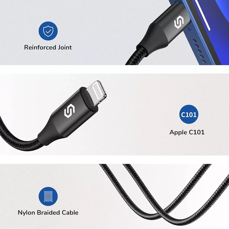 CABLE AUDIO AUXILIAR LIGHTING A JACK 3,5MM IPHONE 14 13 - 4