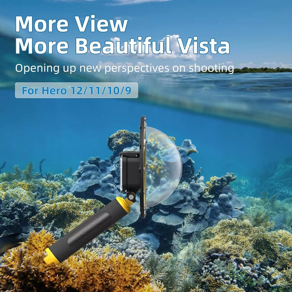 DOMO CARCASA BUCEO CÁMARA PARA GOPRO HERO 12 10 9 BLACK - 5