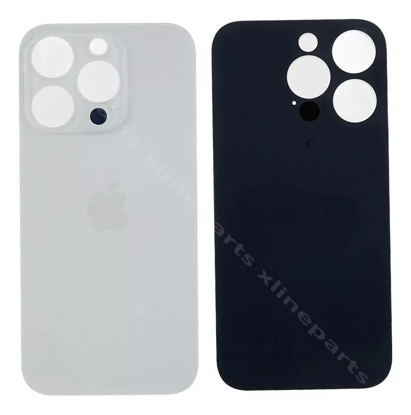 GENÉRICO TAPA TRASERA VIDRIO + ADHESIVO PARA IPHONE 15 PRO MAX