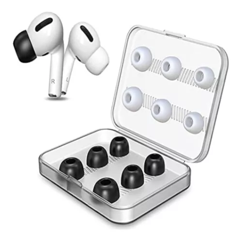 6 PARES ALMOHADILLAS MEMORY FOAM | SILICONA PARA AIRPODS PRO - 1