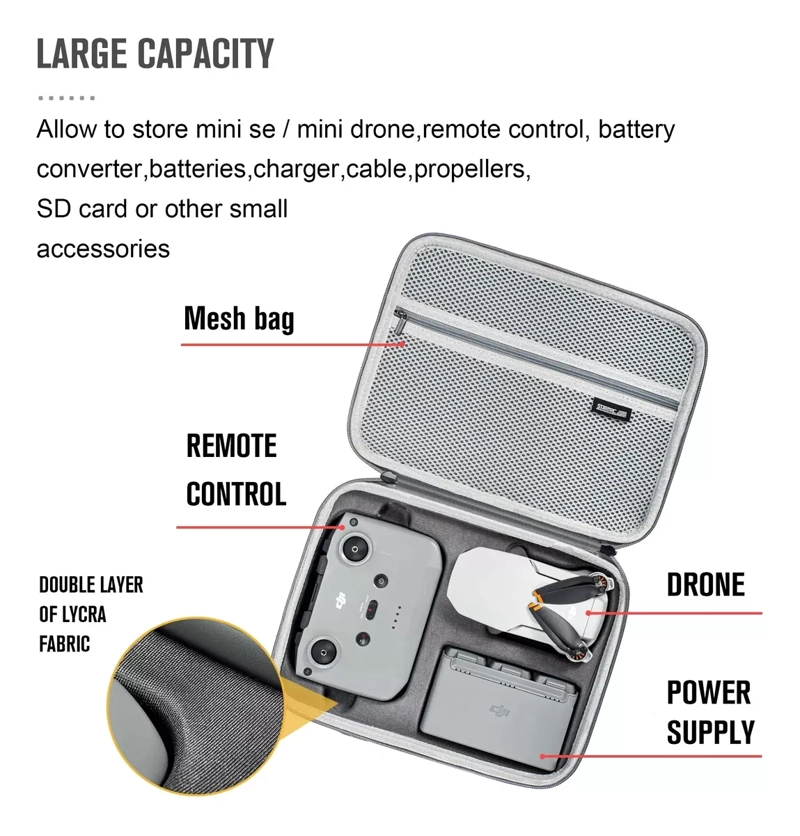 BOLSO MALETA DRONE IMPERMEBLE ANTIGOLPES PARA DJI MINI 2/ SE - 2