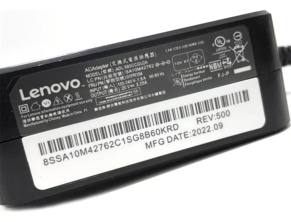 CARGADOR ORIGINAL LENOVO IDEAPAD 320-15IKB (65W) NUEVO - 3