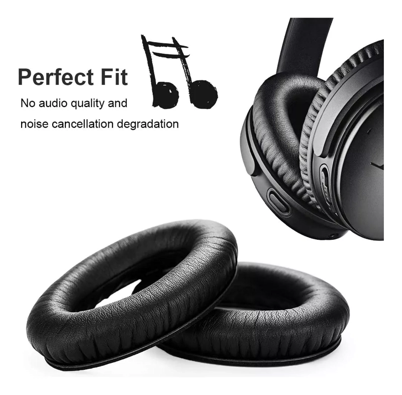 ALMOHADILLAS AUDIFONOS BOSE QUIETCOMFORT QC-35 QC-35 II AE2 NEGRO - 5