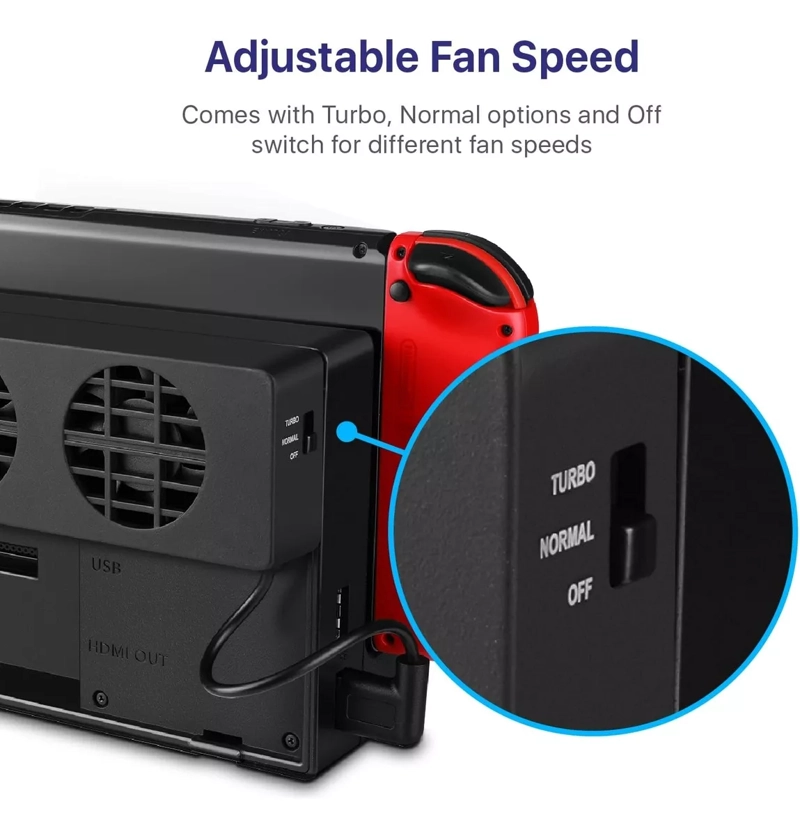 VENTILADOR ENFRIAMIENTO PARA NINTENDO SWITCH / OLED POTENTE - 2