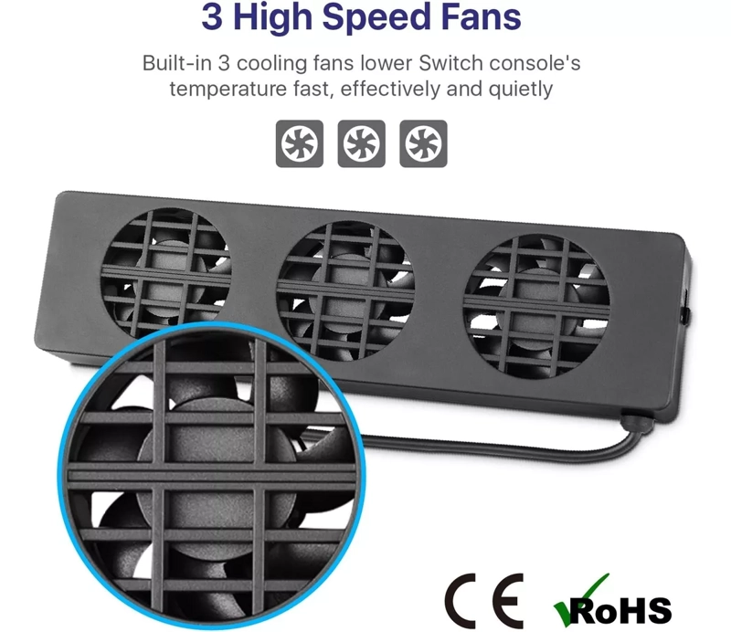 VENTILADOR ENFRIAMIENTO PARA NINTENDO SWITCH / OLED POTENTE - 5