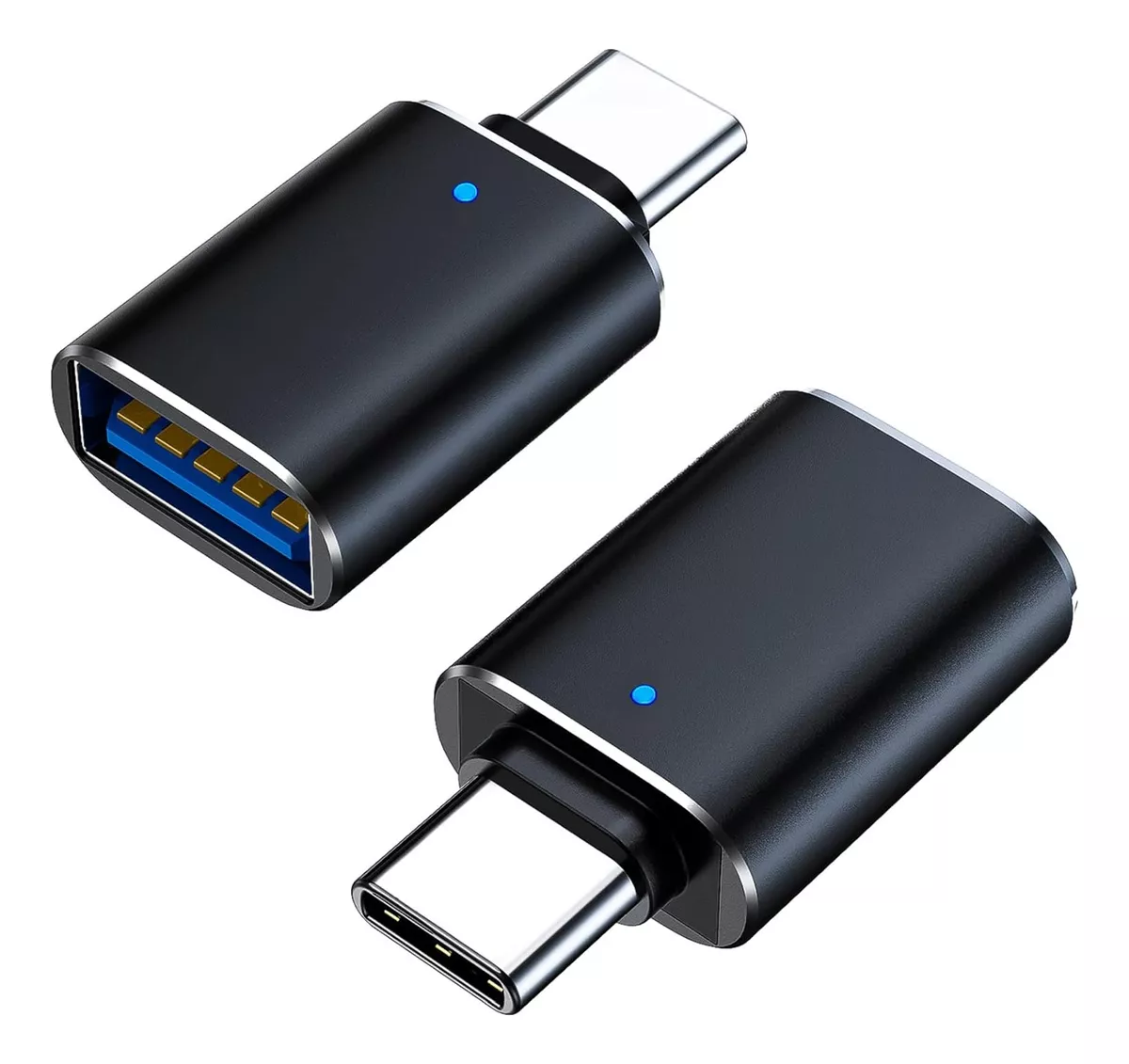 ADAPTADOR USB-C MACHO A USB 3.2 HEMBRA METALICO RESISTENTE - 1