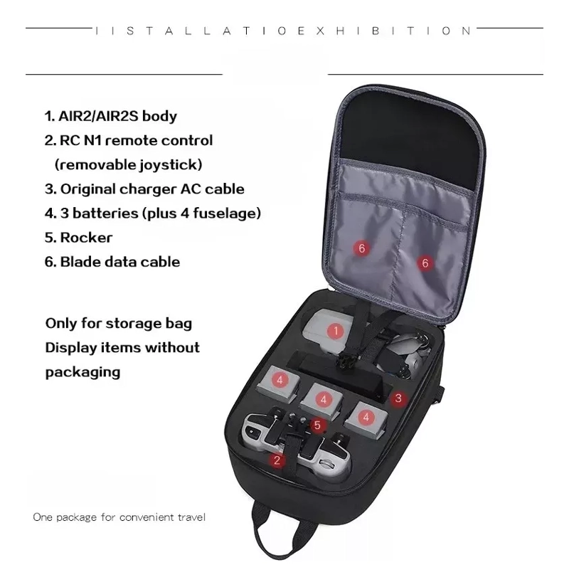 MOCHILA DRONE IMPERMEBLE ANTIGOLPES DJI MAVIC AIR 2 / AIR 2S - 4
