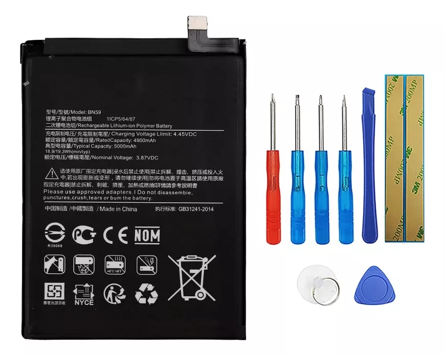 BATERIA BN59 COMPATIBLE CON XIAOMI REDMI NOTE 10 / 10S NUEVA - 1