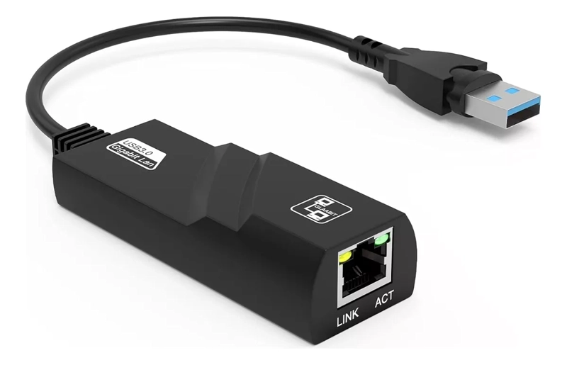 ADAPTADOR USB 3 A RJ45 LAN GIGABIT ETHERNET 10/100/1000 MBPS - 1