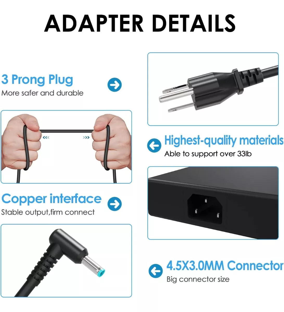 CARGADOR PARA HP PAVILION GAMING 15-DK0007LA SERIES (200W) - 4